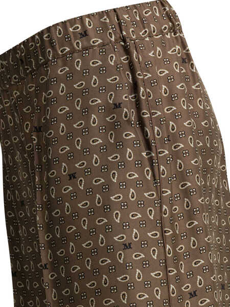 Pantaloni casual Max Mara Trousers Brown Femei (BM 19725825) 4