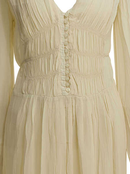 Rochii elegante ISABEL MARANT ETOILE Dresses Beige Femei (BM 19725837) 4