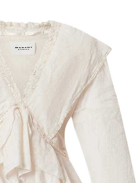 Camasi office ISABEL MARANT ETOILE Shirts Beige Femei (BM 19725867) 2