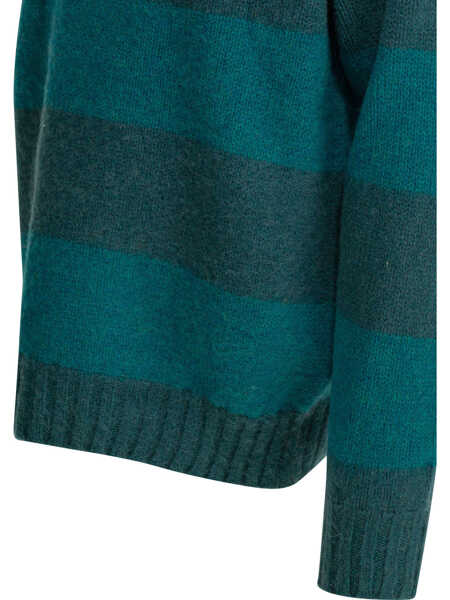 Pulovere casual Beams Plus Knitwear Blue Barbati (BM 19725921) 4