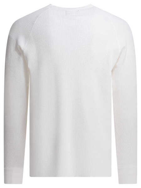 Tricouri Beams Plus T-shirt Crew Thermal 30 White Barbati (BM 19725927) 2