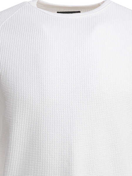 Tricouri Beams Plus T-shirt Crew Thermal 30 White Barbati (BM 19725927) 3