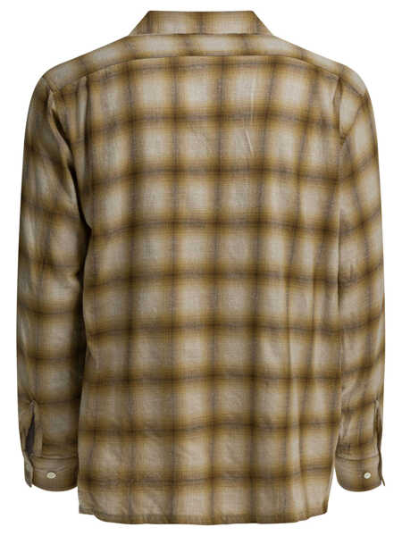 Camasi casual Beams Plus Shirts Brown Barbati (BM 19725945) 2