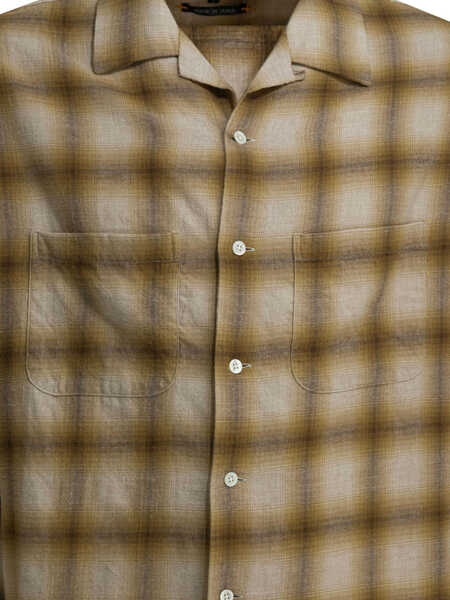 Camasi casual Beams Plus Shirts Brown Barbati (BM 19725945) 3