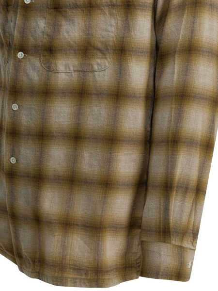 Camasi casual Beams Plus Shirts Brown Barbati (BM 19725945) 4