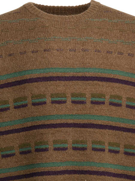 Pulovere casual Beams Plus Knitwear Brown Barbati (BM 19725960) 3