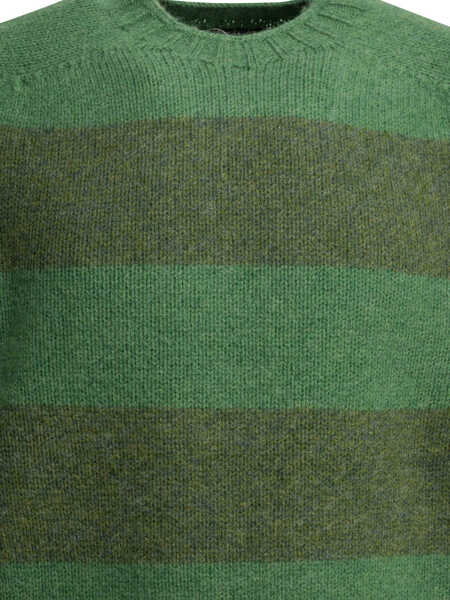 Pulovere casual Beams Plus Knitwear Green Barbati (BM 19725963) 3