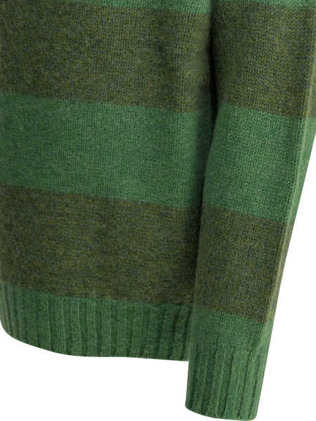 Pulovere casual Beams Plus Knitwear Green Barbati (BM 19725963) 4