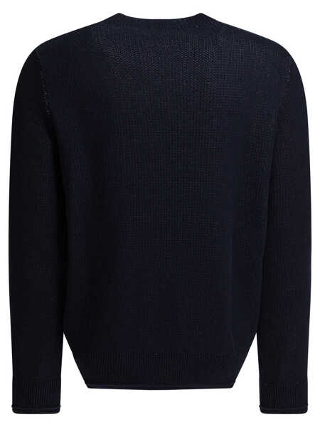 Pulovere Givenchy Sweater with embroidered logo Blue Barbati (BM 19726110) 2