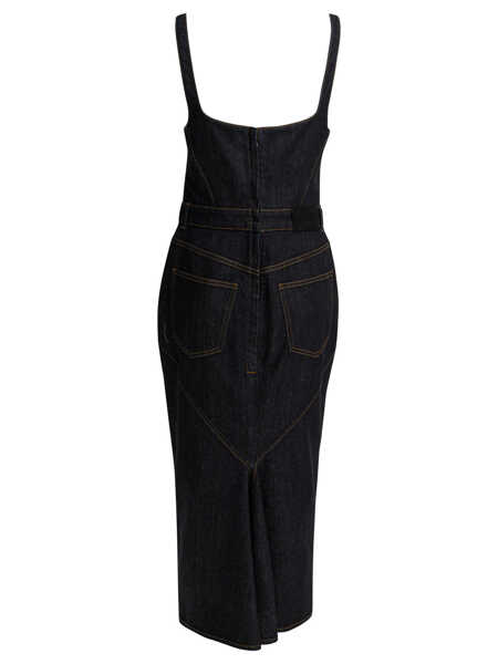 Rochii elegante Givenchy Sheath dress in raw denim Blue Femei (BM 19726116) 2