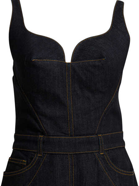 Rochii elegante Givenchy Sheath dress in raw denim Blue Femei (BM 19726116) 3