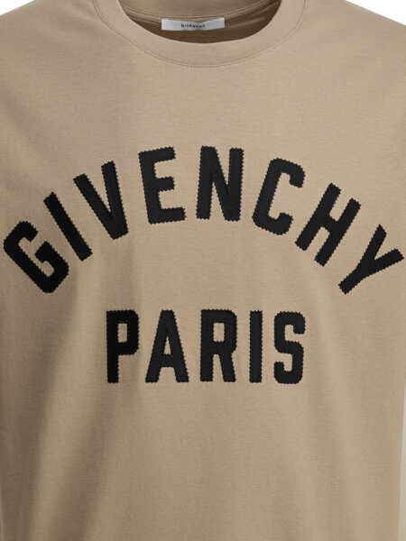 Tricouri Givenchy Givenchy Paris T-shirt Beige Barbati (BM 19726122) 3