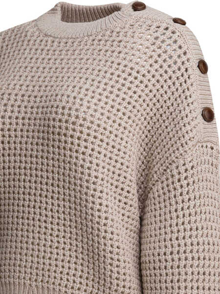 Pulovere casual Brunello Cucinelli Knitwear Beige Femei (BM 19726248) 4