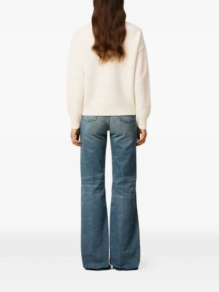 Pulovere casual AMI Paris Knitwear White Barbati (BM 19726362) 4