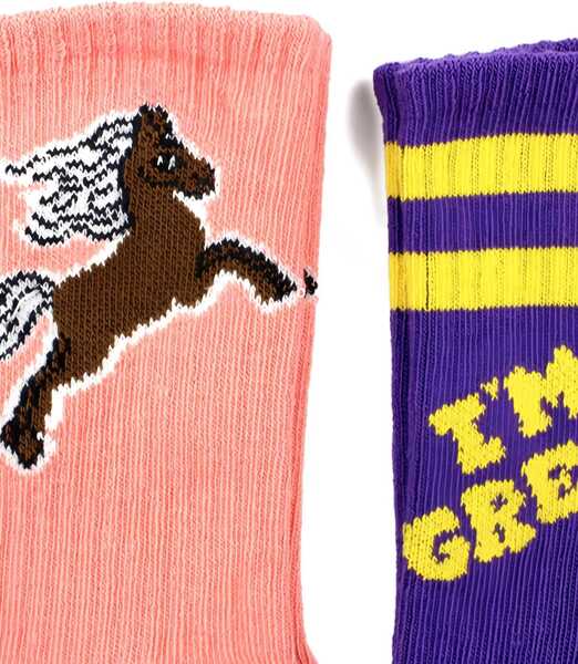Sosete MINI RODINI Set 2 I Am Great Socks MULTICOLOUR Fete (BM 19726382) 2