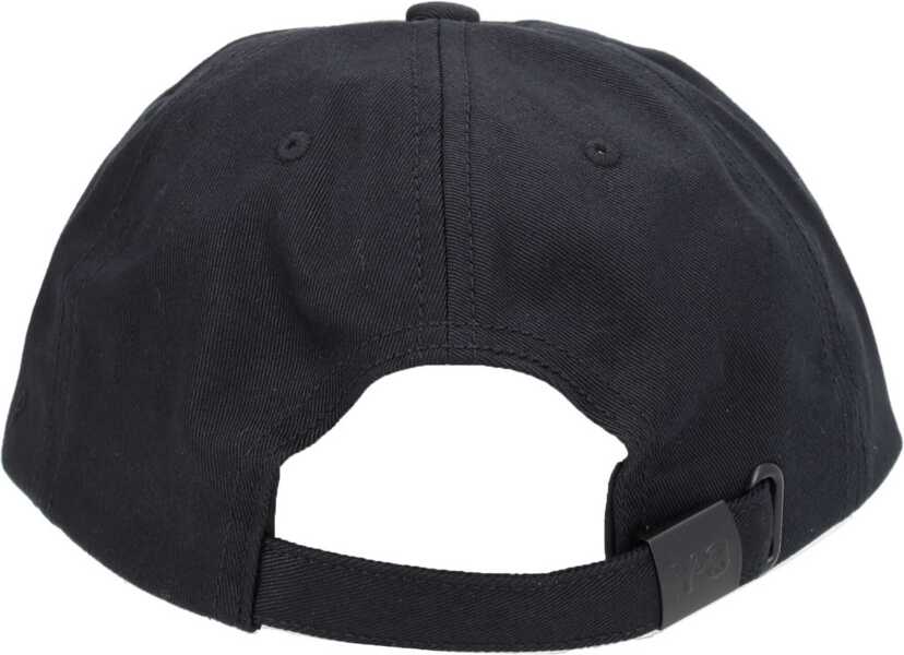 Sepci Y-3 Logo Print Baseball Hat BLACK Femei (BM 19726448) 2