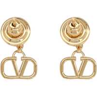 Cercei Valentino Garavani Dama - Cercei Valentino Garavani Vlogo Signature Earrings GOLD Femei (BM 19726748) - B-mall.ro