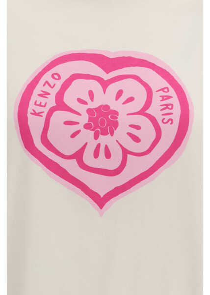 Tricouri Kenzo KENZO BOKE HEART LOOSE T-SHIRT ECRU Femei (BM 19726826) 3