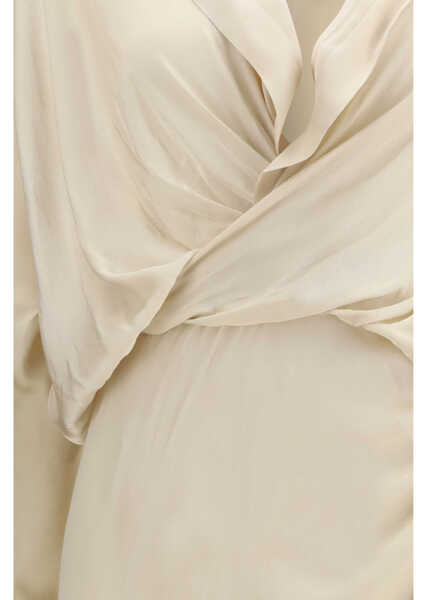 Rochii THE ANDAMANE PALOMA MAXI SHIRT DRESS OAT Femei (BM 19726832) 3