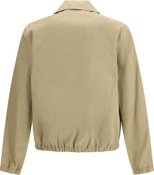 Jachete AMI Paris ZIPPED JACKET WITH EMBOSSED AMI DE COEUR BEIGE TAUPE Barbati (BM 19726853) 2