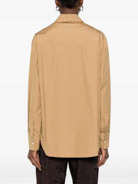 Camasi casual LOULOU DE SAISON Lee Shirt in cotton poplin DUNE Femei (BM 19726856) 4