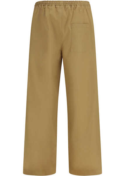 Pantaloni casual LOULOU DE SAISON SERO LDS STRAIGHT LEG PANTS DUNE Femei (BM 19726883) 2