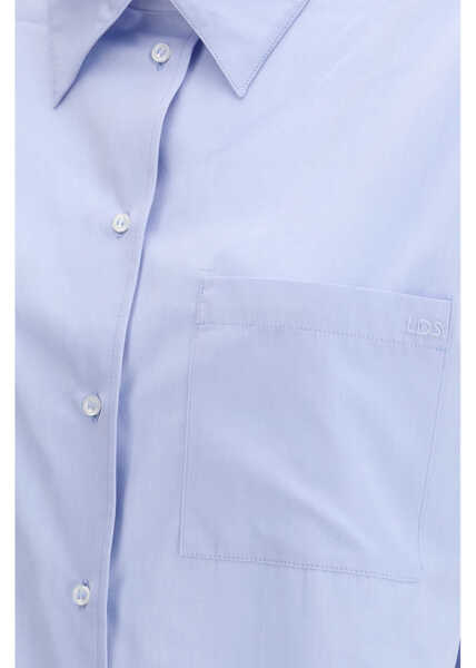 Camasi casual LOULOU DE SAISON LEE SHIRT WITH EMBROIDERY STORM Femei (BM 19726898) 3