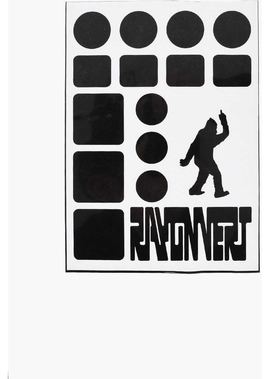 Huse mobil & tablete Rayon Vert Fabric Multi-Use Adhesive Patches Black Barbati (BM 19727009) 2