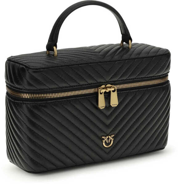 Accesorii de voiaj Pinko Make Up Trousse NERO-ANTIQUE GOLD Femei (BM 19727024) 2