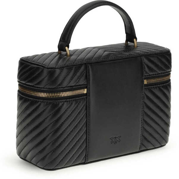 Accesorii de voiaj Pinko Make Up Trousse NERO-ANTIQUE GOLD Femei (BM 19727024) 3