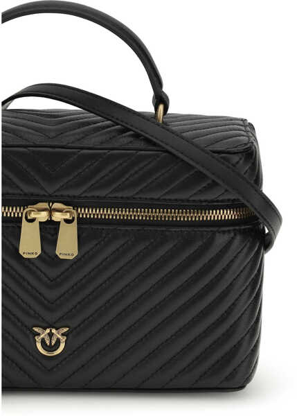 Accesorii de voiaj Pinko Make Up Trousse NERO-ANTIQUE GOLD Femei (BM 19727024) 4