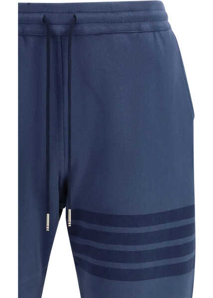 Pantaloni de trening Thom Browne SWEATPANTS W/ OVERDYED 4 BAR IN SOLID LO NAVY Barbati (BM 19727039) 3