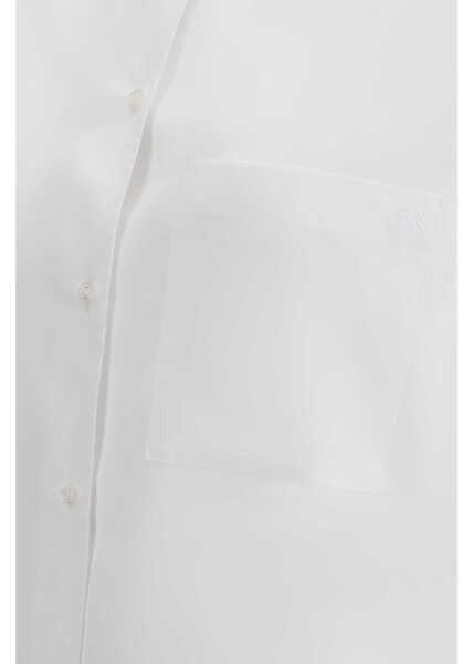 Camasi casual LOULOU DE SAISON LEE SHIRT WITH EMBROIDERY WHITE Femei (BM 19727057) 3