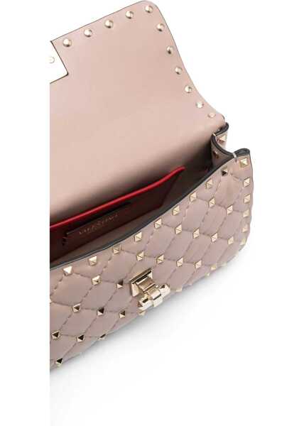 Genti de mana Valentino Garavani Rockstud Spike Handbag POUDRE Femei (BM 19727066) 5