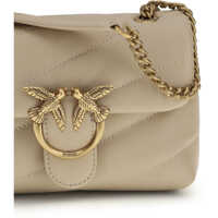 Genti de umar Dama - Genti de umar Pinko Love Baby Shoulder Bag BEIGE-GRIGIO FUMO-ANTIQUE GOLD Femei (BM 19727075) - B-mall.ro