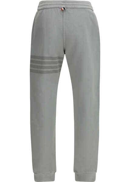 Pantaloni de trening Thom Browne SWEATPANTS W/ OVERDYED 4 BAR IN SOLID LO LT GREY Barbati (BM 19727081) 2