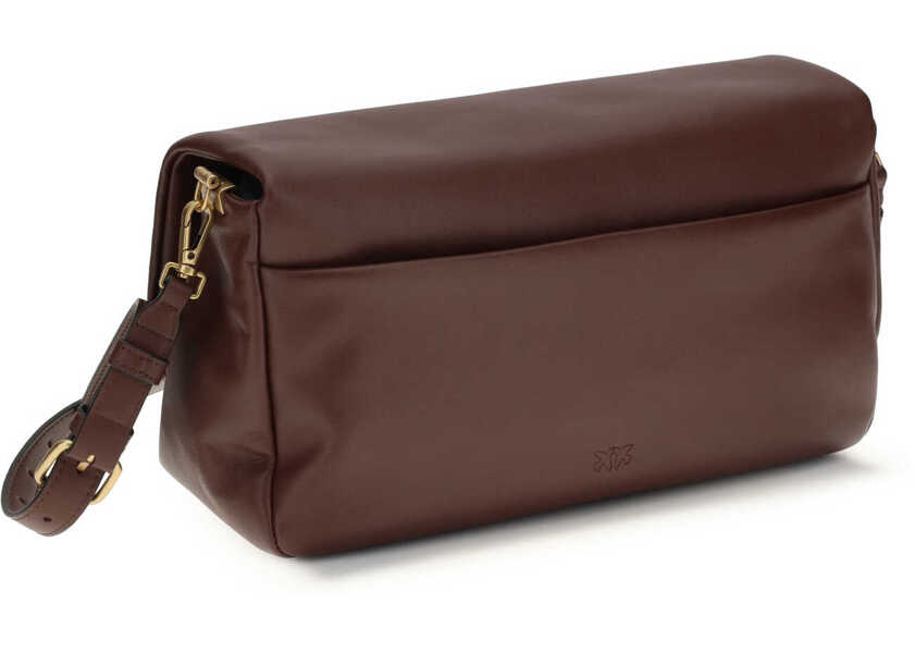 Genti de umar Pinko Baguette Soft Shoulder Bag BURGUNDY WINE-ANTIQUE GOLD Femei (BM 19727093) 3