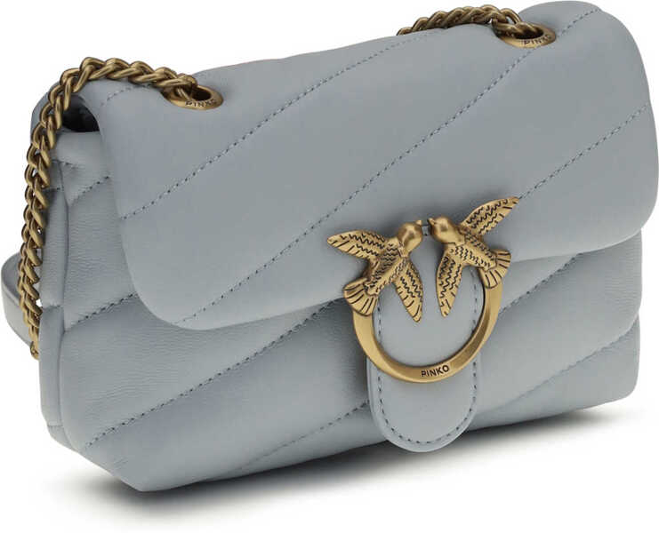 Genti de umar Pinko Love Baby Shoulder Bag AZZURRO CELESTE-ANTIQUE GOLD Femei (BM 19727102) 2