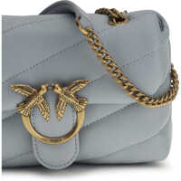Genti de umar Dama - Genti de umar Pinko Love Baby Shoulder Bag AZZURRO CELESTE-ANTIQUE GOLD Femei (BM 19727102) - B-mall.ro