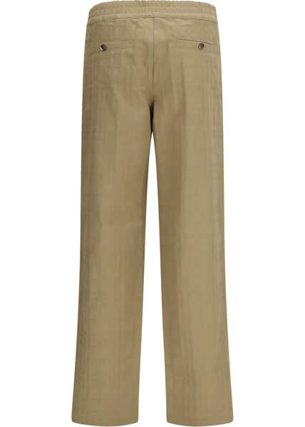 Pantaloni casual Burberry TROUSERS SANDSTORM BEIGE CHK Barbati (BM 19727108) 2