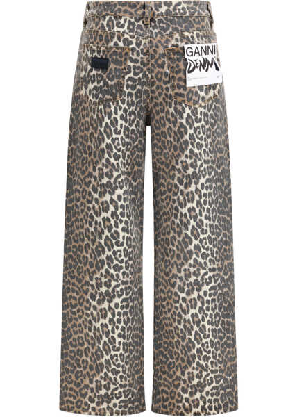 Blugi Ganni PRINT DENIM IZEY LEOPARD Femei (BM 19727120) 2