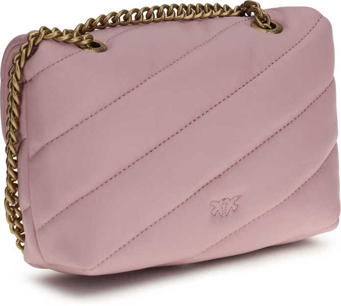 Genti de umar Pinko Love Baby Shoulder Bag ROSA CHIARO-ANTIQUE GOLD Femei (BM 19727123) 3