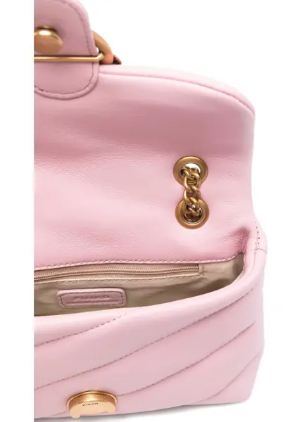 Genti de umar Pinko Love Baby Shoulder Bag ROSA CHIARO-ANTIQUE GOLD Femei (BM 19727123) 5