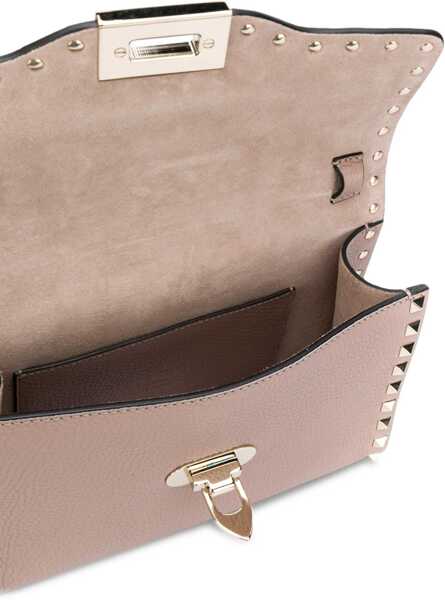 Genti de umar Valentino Garavani Small Rockstud Shoulder Bag POUDRE Femei (BM 19727126) 5