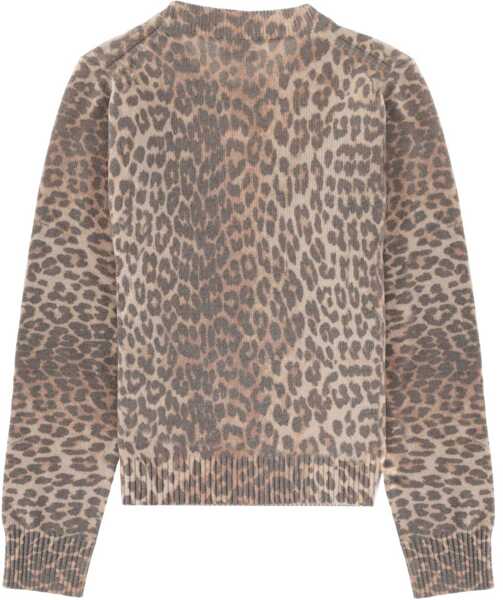 Pulovere casual Ganni Shirt With Graphics ANIMALIER Femei (BM 19727216) 2