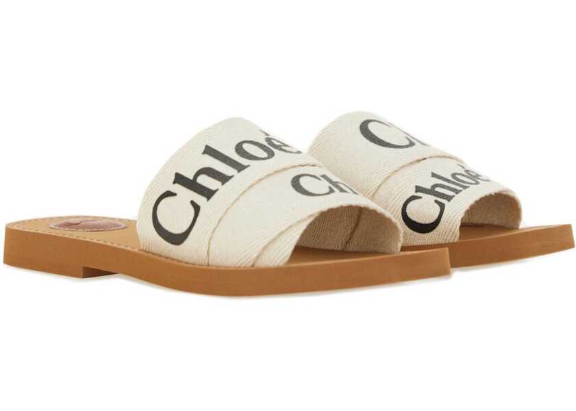 Sandale Chloe Sandal Woody WHITE Femei (BM 19727222) 3