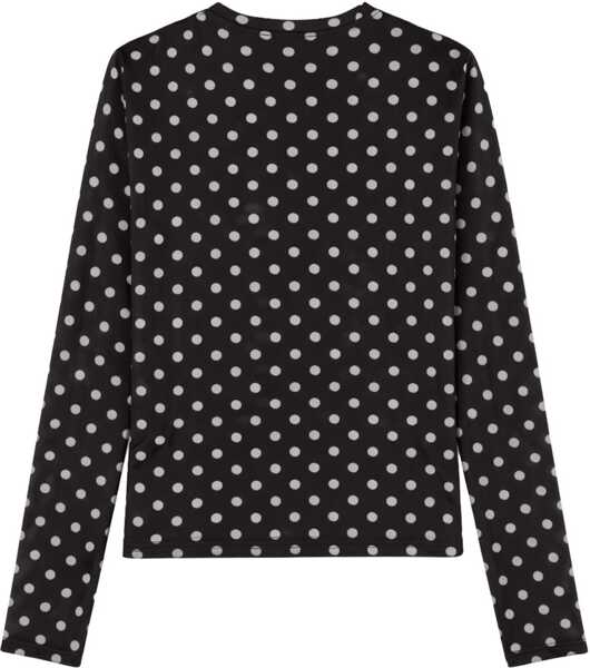 Bluze Ganni Long-Sleeved Top BLACK Femei (BM 19727240) 2