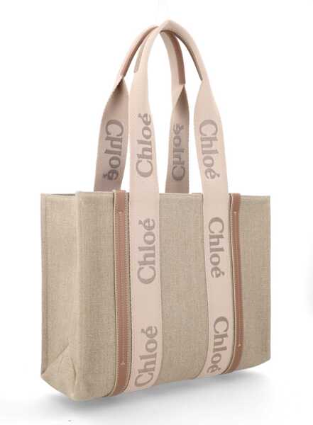 Genti de mana Chloe Woody Tote Bag BEIGE Femei (BM 19727243) 2