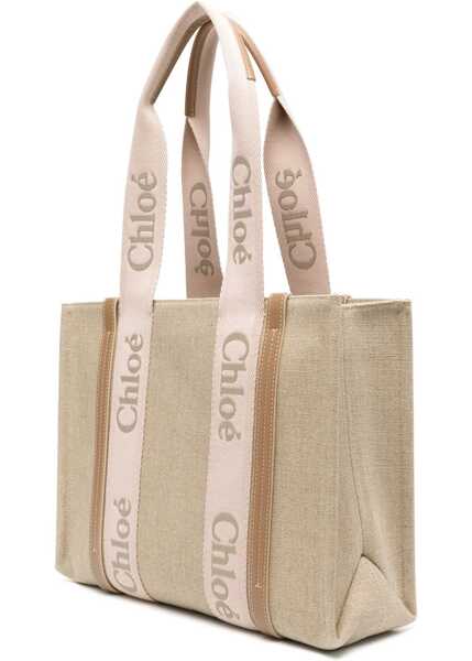 Genti de mana Chloe Woody Tote Bag BEIGE Femei (BM 19727243) 4