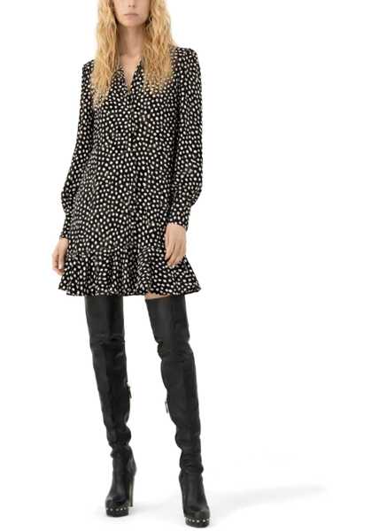 Rochii casual Chloe Mini Dress With Collar BLACK Femei (BM 19727261) 2